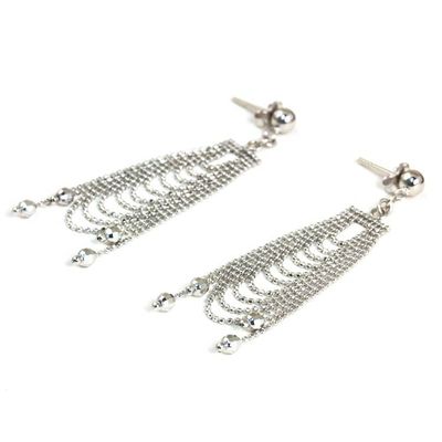 Alternate image for Original Sterling Silver Chandelier Earrings from Thailand Silver Gowns