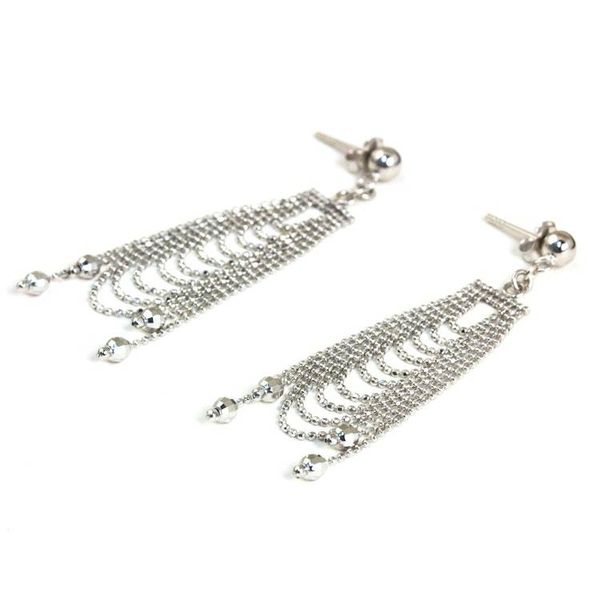 Alternate image for Original Sterling Silver Chandelier Earrings from Thailand Silver Gowns