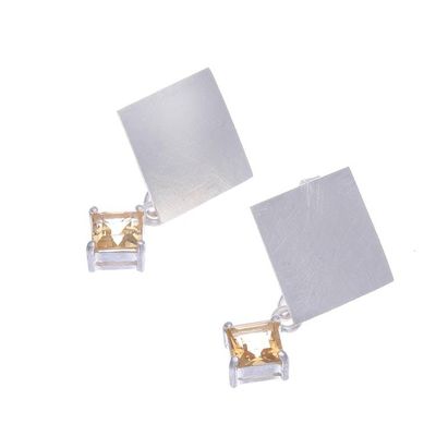 Alternate image for Sterling Silver and Citrine Dangle Earrings Special Day