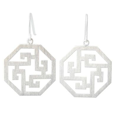 Alternate image for Sterling silver dangle earrings Charm and Fortune