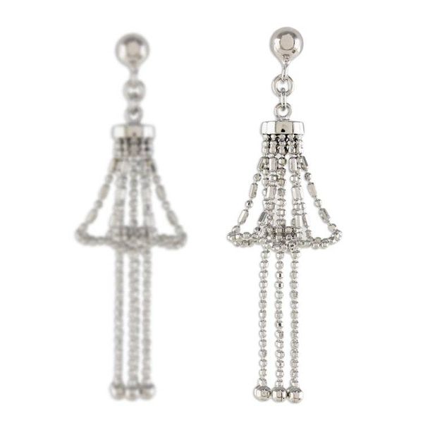 Alternate image for Handmade Sterling Silver Precious Lily Chandelier Earrings Precious Lily