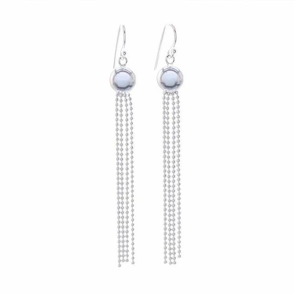 Alternate image for Thai Artisan Handcrafted Sterling Silver Long Earrings Magical Medusa