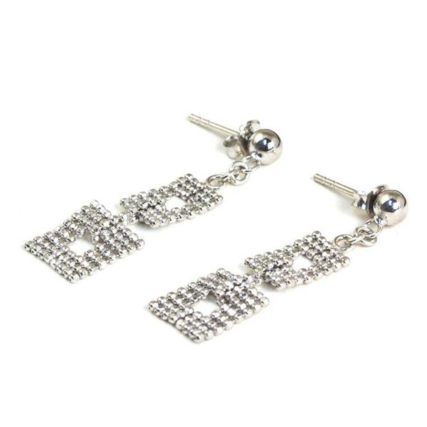 Alternate image for Artisan Crafted Thai Dangle Earrings in Sterling Silver Bangkok Palace