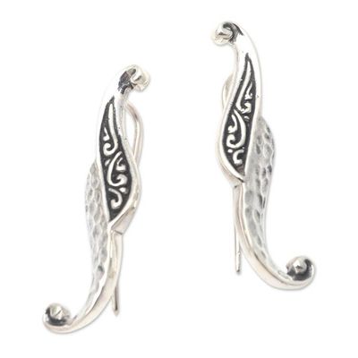 Alternate image for Sterling Silver Ear Climber Earrings from Bali Creative Personality