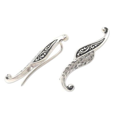 Alternate image for Sterling Silver Ear Climber Earrings from Bali Creative Personality