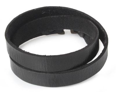 Alternate image for Unique Leather Wrap Bracelet Enigma in Black