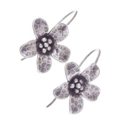 Alternate image for Karen Hill Tribe Silver Daisy Flower Drop Earrings Dappled Daisy