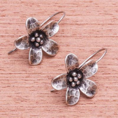 Alternate image for Karen Hill Tribe Silver Daisy Flower Drop Earrings Dappled Daisy