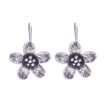 Alternate image for Karen Hill Tribe Silver Daisy Flower Drop Earrings Dappled Daisy