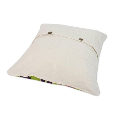 Alternate image for Fair Trade Batik Cotton Cushion Covers Pair Flowery Day