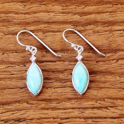 Alternate image for Rhodium Plated Sterling Silver Dangle Earrings from Thailand Knowing Eyes