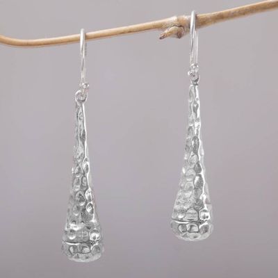 Primary image for Textured 925 Sterling Silver Dangle Earrings from Bali Beehives