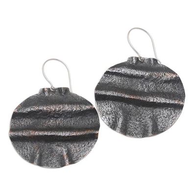 Alternate image for Artisan Crafted Copper Dangle Earrings Potato Planting