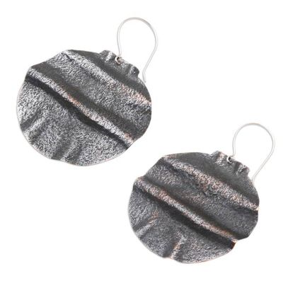 Alternate image for Artisan Crafted Copper Dangle Earrings Potato Planting