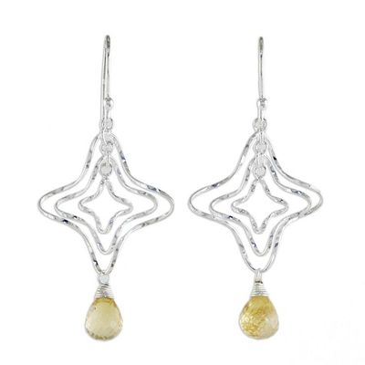 Alternate image for Citrine Dangle Earrings Starshine