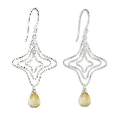 Alternate image for Citrine Dangle Earrings Starshine