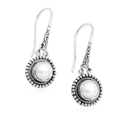 Alternate image for Cultured Freshwater Pearl Dangle Earrings from Bali Enchanted Radiance