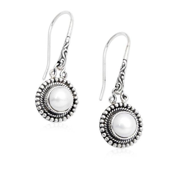 Alternate image for Cultured Freshwater Pearl Dangle Earrings from Bali Enchanted Radiance