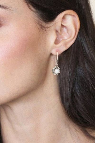 Alternate image for Cultured Freshwater Pearl Dangle Earrings from Bali Enchanted Radiance