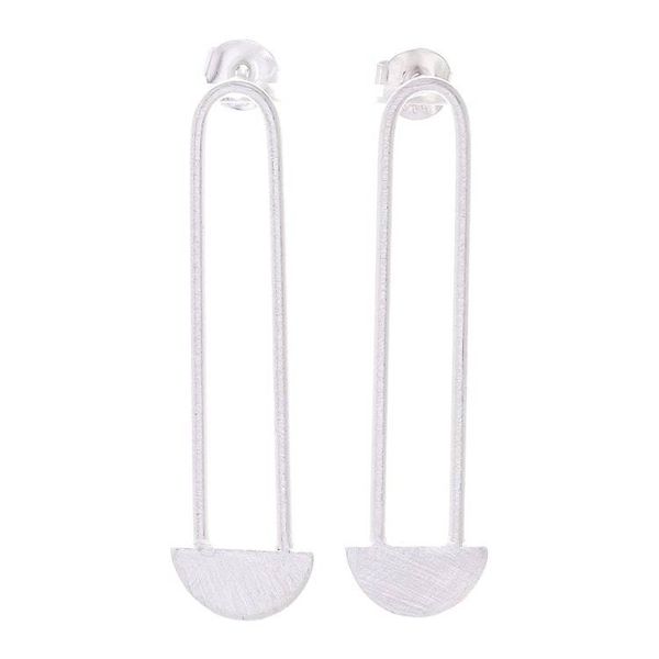 Alternate image for Modern Sterling Silver Drop Earrings Crafted in Thailand Artistic Beauty