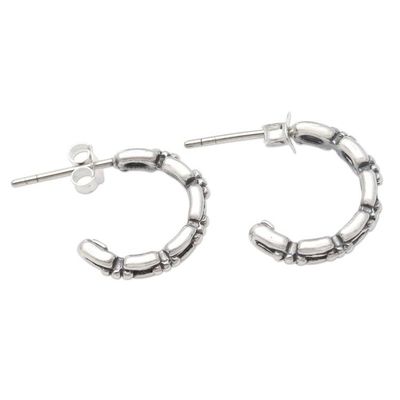 Alternate image for Hand Crafted Sterling Silver Drop Earrings Chain of Command