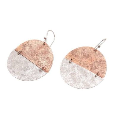 Alternate image for Sterling Silver Copper Accent Dangle Earrings Wedding Party