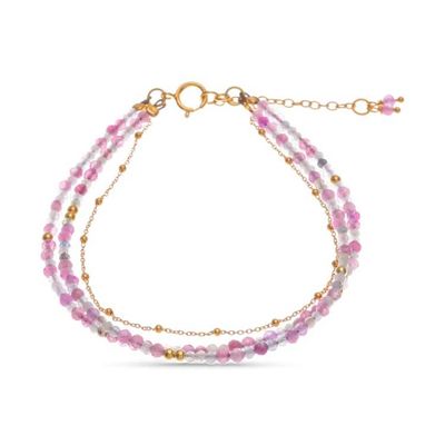 Alternate image for 24k Gold-Accented Beryl Beaded Strand Bracelet from Thailand Chic Reflections