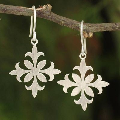 Alternate image for Earrings Crafted by Hand with Sterling Silver Siam Goth