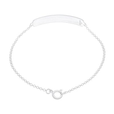 Alternate image for Belief-Themed Braille Sterling Silver Pendant Bracelet Braille Belief