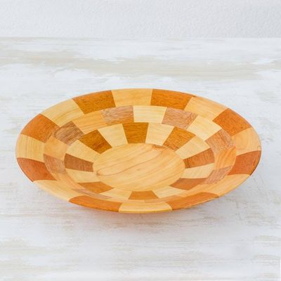Primary image for Hand Crafted Natural Wood Serving Bowl from Guatemala Domino