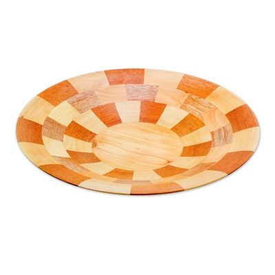 Alternate image for Hand Crafted Natural Wood Serving Bowl from Guatemala Domino