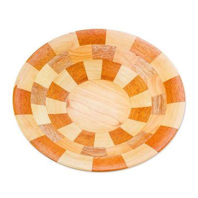 Alternate image for Hand Crafted Natural Wood Serving Bowl from Guatemala Domino
