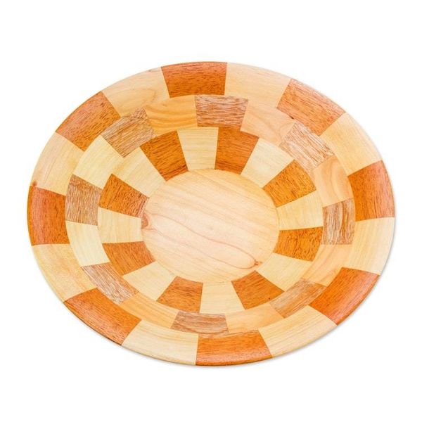 Alternate image for Hand Crafted Natural Wood Serving Bowl from Guatemala Domino
