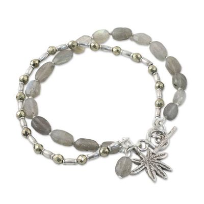 Alternate image for Labradorite Tree-Themed Beaded Bracelet from Thailand Beach Tree
