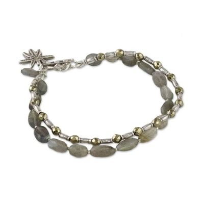 Alternate image for Labradorite Tree-Themed Beaded Bracelet from Thailand Beach Tree