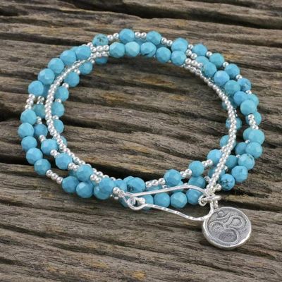 Alternate image for Beaded wrap bracelet Turquoise Universal Harmony