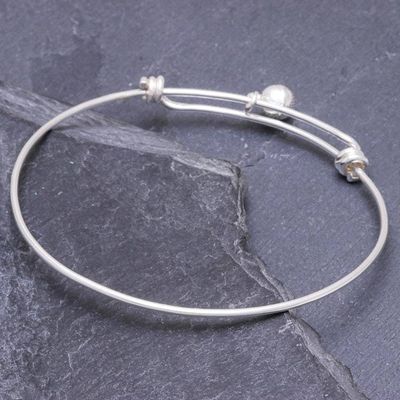 Alternate image for 925 Sterling Silver Simple Charm Bracelet from Thailand Lucky Bauble