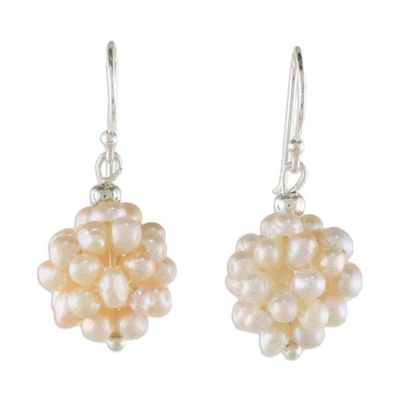 Alternate image for Pearl cluster earrings Snowball