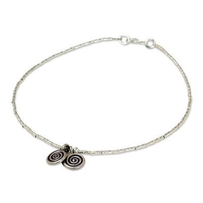 Alternate image for Thai Hill Tribe Silver Anklet Secret Circle