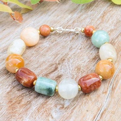 Alternate image for Multi-Gemstone Beaded Bracelet from Thailand Love and Mercy