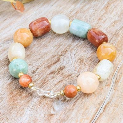 Alternate image for Multi-Gemstone Beaded Bracelet from Thailand Love and Mercy