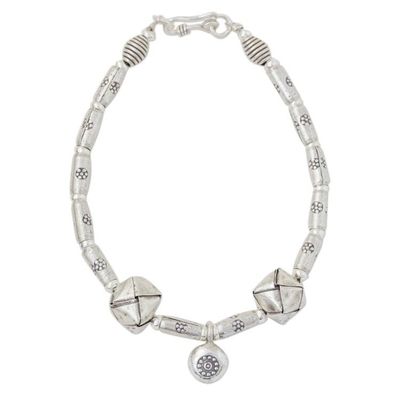 Alternate image for Sterling silver charm bracelet Basket of Surprises