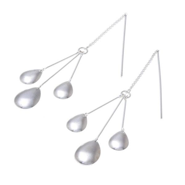 Alternate image for Drop-Pattern Sterling Silver Dangle Earrings from Thailand Fashionable Drops