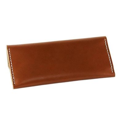 Alternate image for Handcrafted Leather Wallet in Chestnut from Thailand Simple Traveler in Chestnut