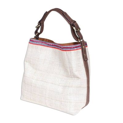 Alternate image for Hemp Shoulder Bag with Hmong-Style Trim Hmong Hemp