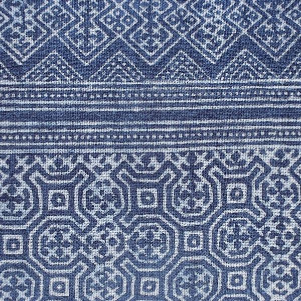 Alternate image for Hmong Hill Tribe Indigo Cotton Batik Handbag with Leather Hmong Glyphs