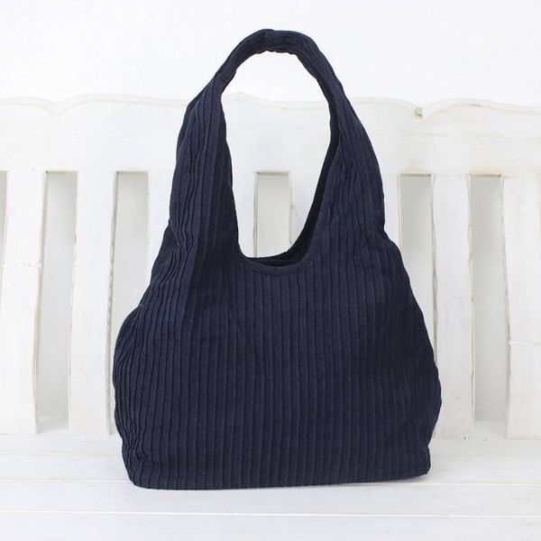 Alternate image for Textured Cotton Shoulder Bag in Midnight from Thailand Thai Texture in Midnight
