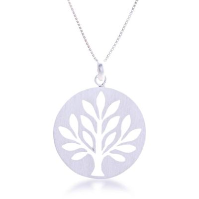 Alternate image for Silver Necklace with Openwork Tree of Life-Themed Pendant Timeless Tree