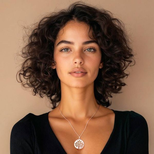 Alternate image for Silver Necklace with Openwork Tree of Life-Themed Pendant Timeless Tree