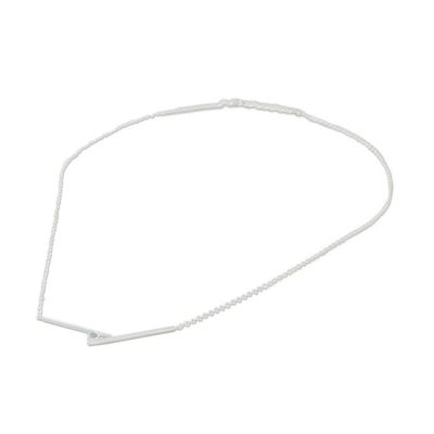 Alternate image for Modern Blue Topaz Pendant Necklace from Thailand Modern Cradle